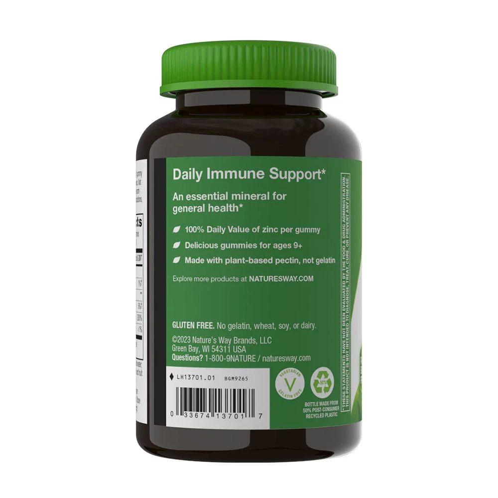 Nature's Way – Zinc Gummies, Mixed Berry – 120 stk - Image 5
