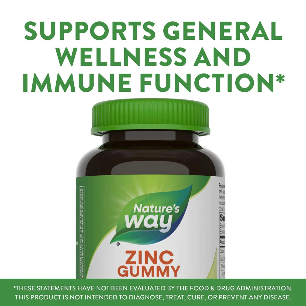 Nature's Way – Zinc Gummies, Mixed Berry – 120 stk - Image 7