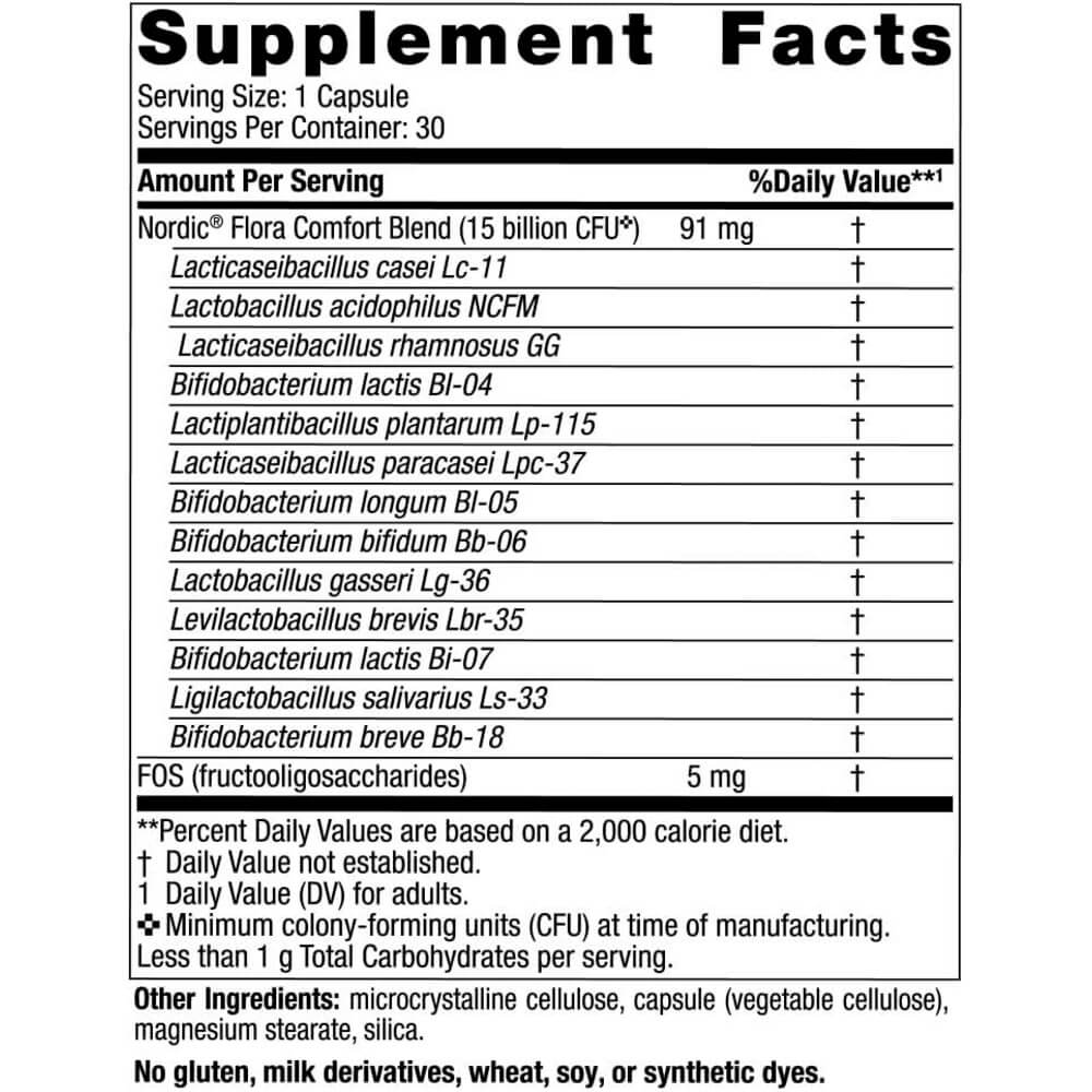 Nordic Flora – Probiotisk Komfort – 30 kapsler - Image 3