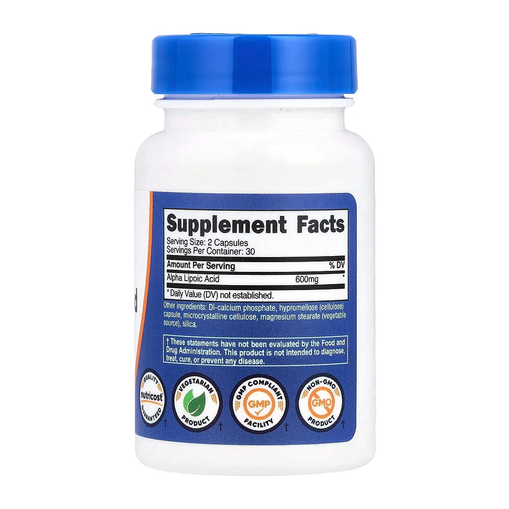 Nutricost – Alpha Lipoic Acid 600 mg – 60 capsules - Image 4