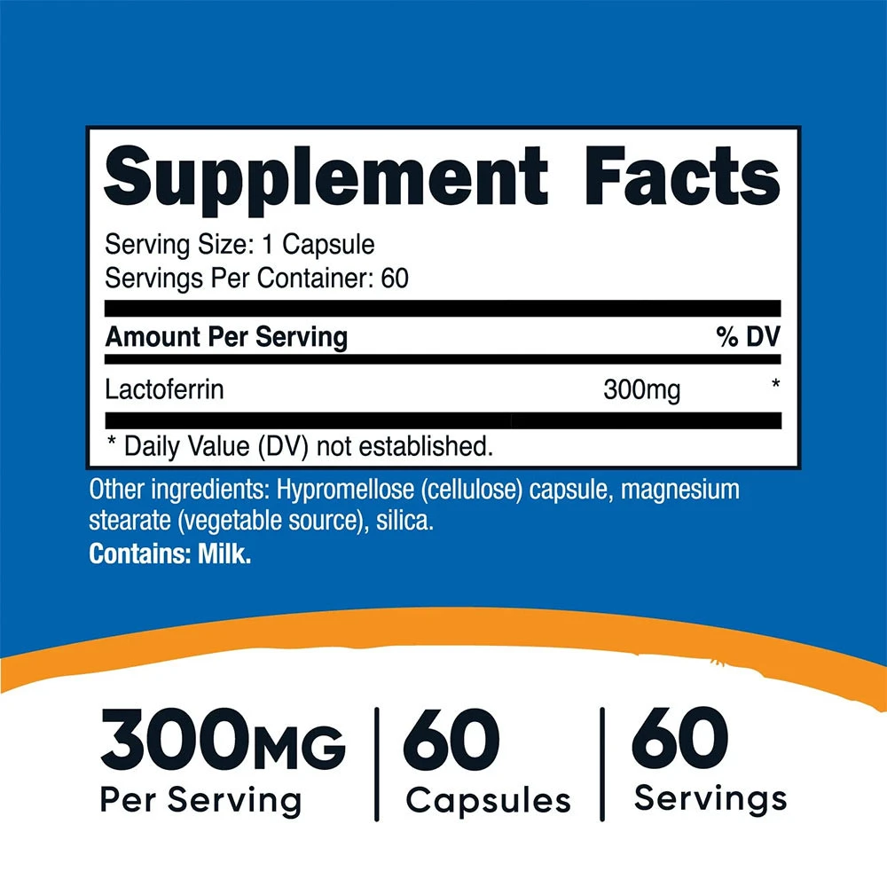 Nutricost – Lactoferrin – 60 capsules - Image 4