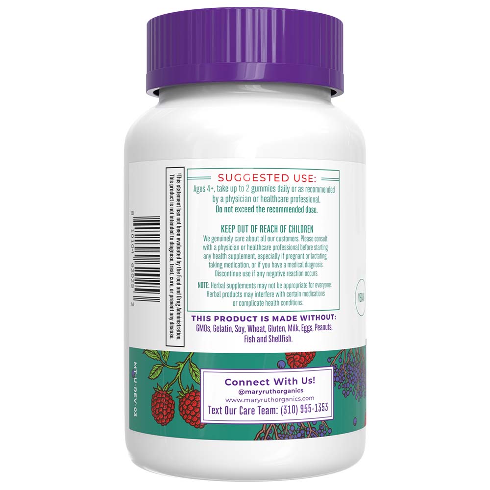 Økologiske Immunitetsgummier til Børn – Blandede Bær – 60 gummier - Image 3