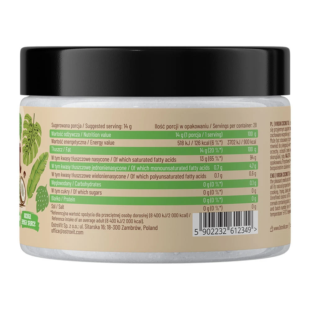 Ostrovit – Extra Virgin Coconut Oil – 400 g - Image 2