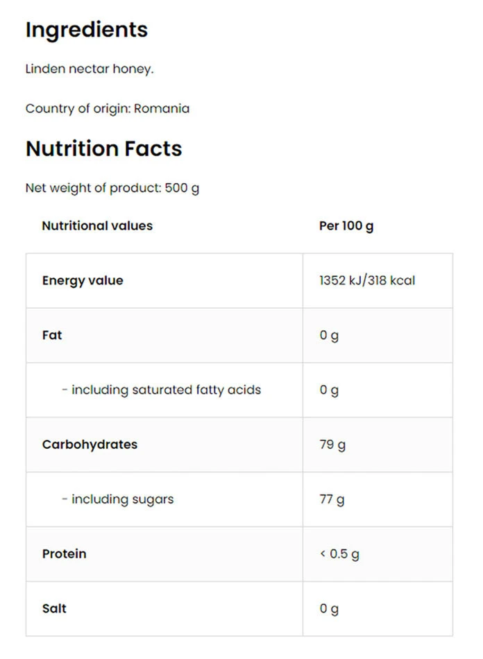 OstroVit – Lindetræhonning – 500 g - Image 4