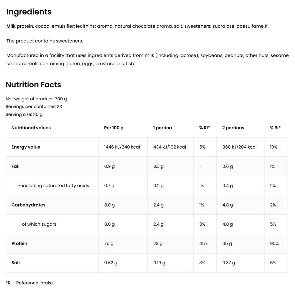 Ostrovit – Micellar Casein – 700 g - Image 4