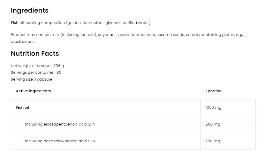 OstroVit – Omega 3 Extreme – 180 capsules - Image 2