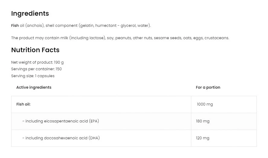 Ostrovit – Omega 3 Limited Edition – 150 capsules - Image 4
