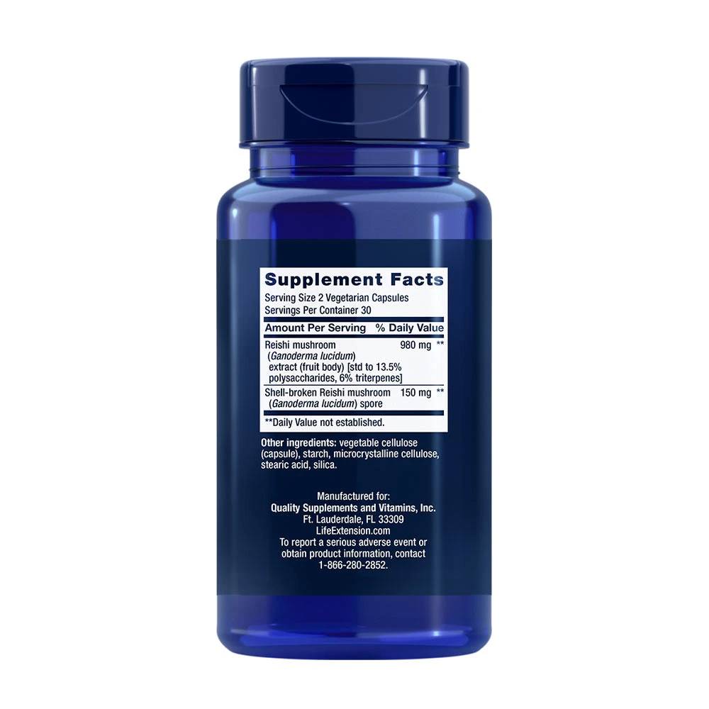Reishi Extract Mushroom Complex – 60 vcaps - Image 3