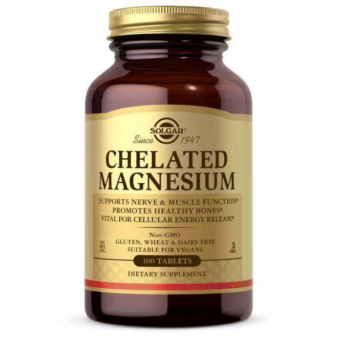 SOLGAR Chelated Magnesium (100 tabs)
