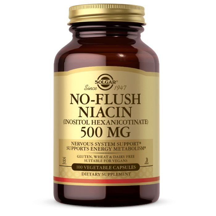 SOLGAR No-Flush Niacin (Inositol Hexanicotinate) (100 vcaps)