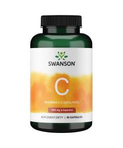 SWANSON Witamina C1000 + dzika ró¿a 90 kaps