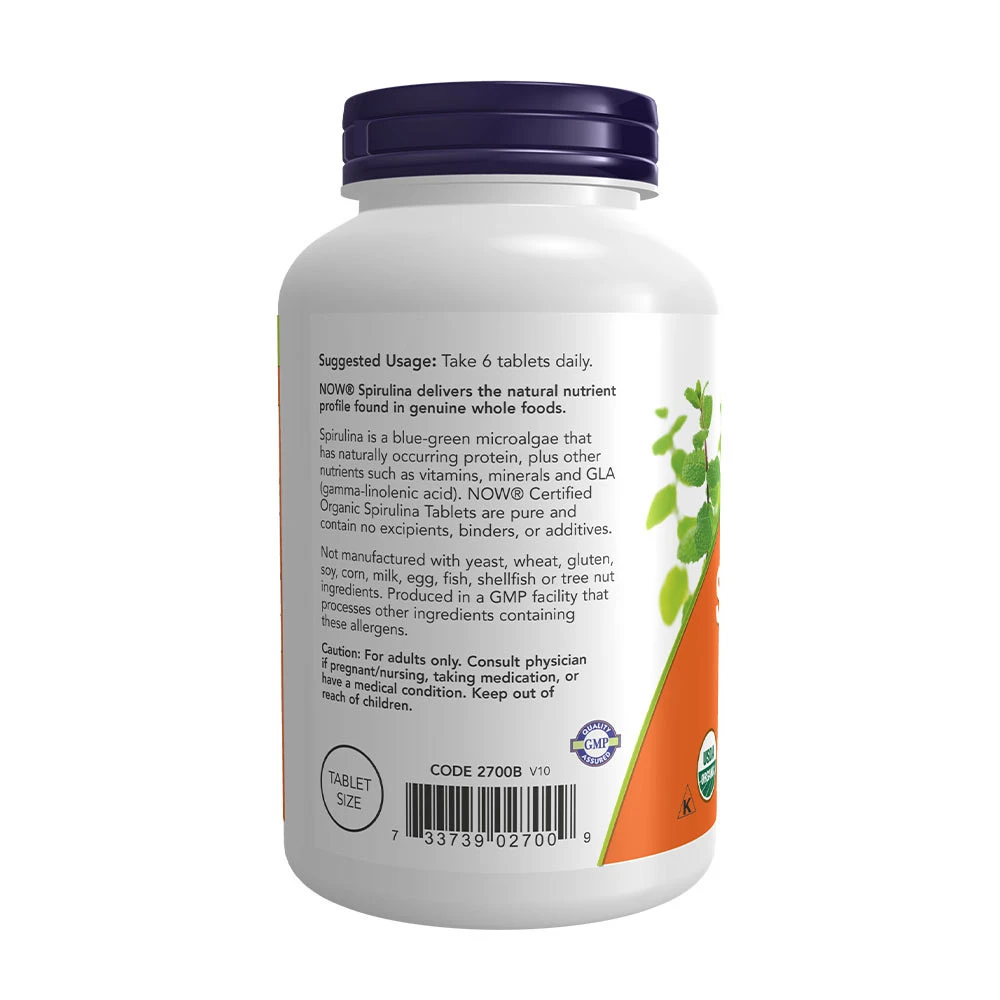 Økologisk Spirulina – 500 mg – 500 tablets - Image 3
