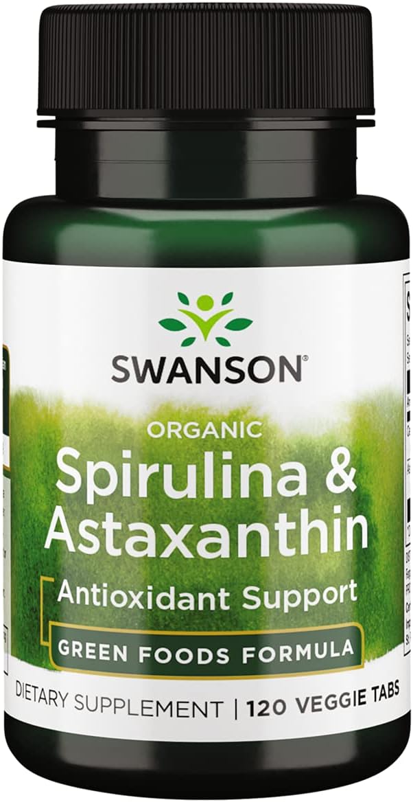 Spirulina & Astaxanthin – Organic – 120 vegetabilske tablets - Image 2