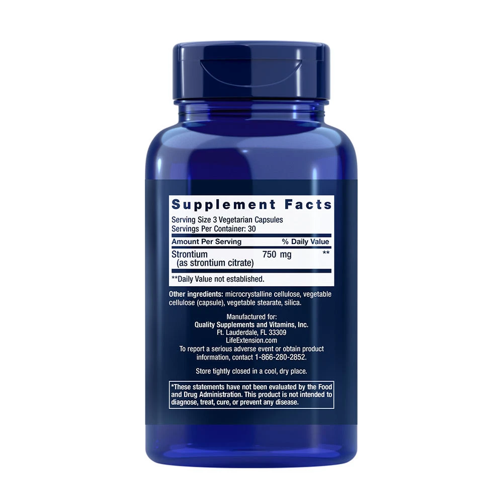 Strontium Caps – 750mg – 90 vcaps - Image 4