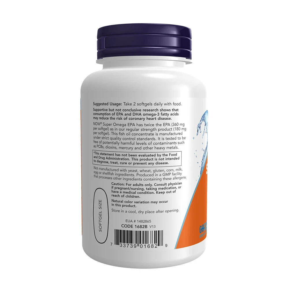 Super Omega EPA – Molekylært Destilleret – 120 softgels - Image 3