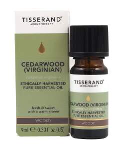 TISSERAND AROMATHERAPY Cedarwood (Virginian) Juniperus Virginiana Ethically Harvested (9 ml / 0