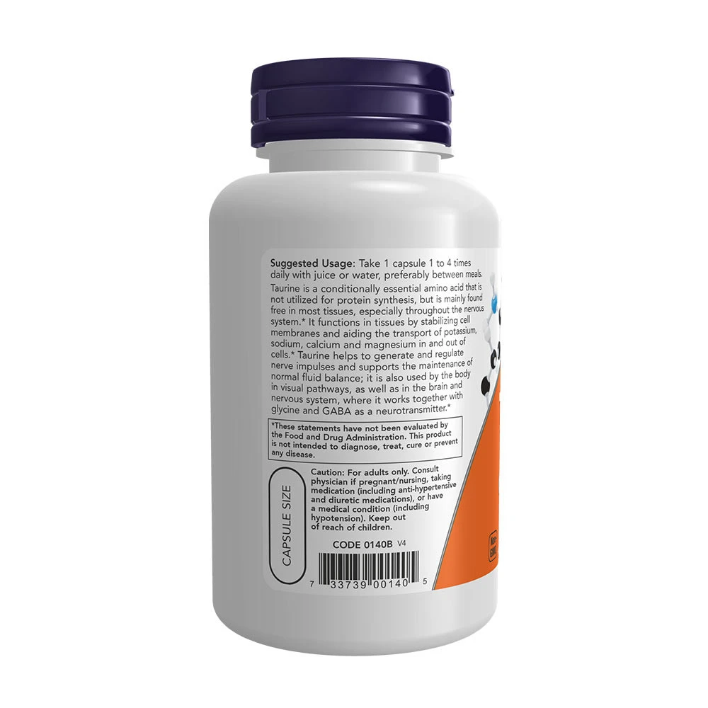 Taurin – 500 mg – 100 capsules - Image 3
