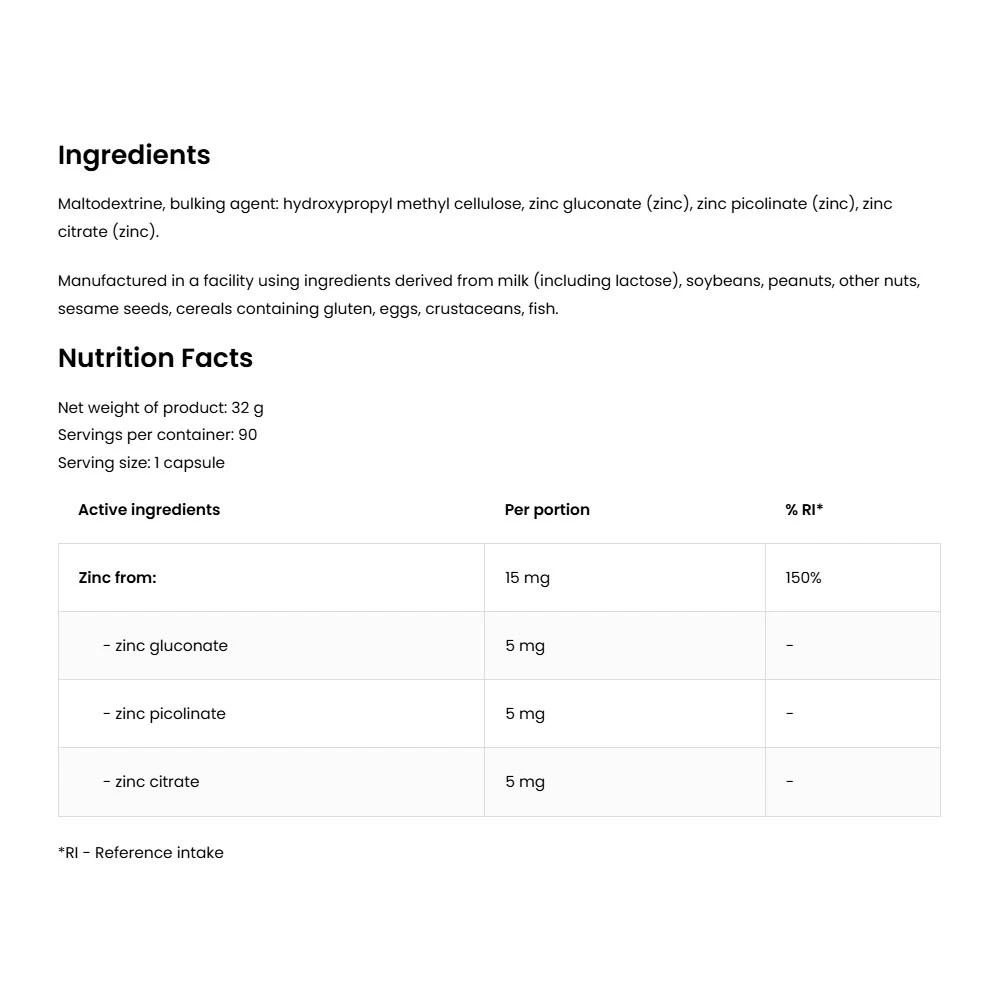 OstroVit – Triple Zinc – 90 capsules - Image 2