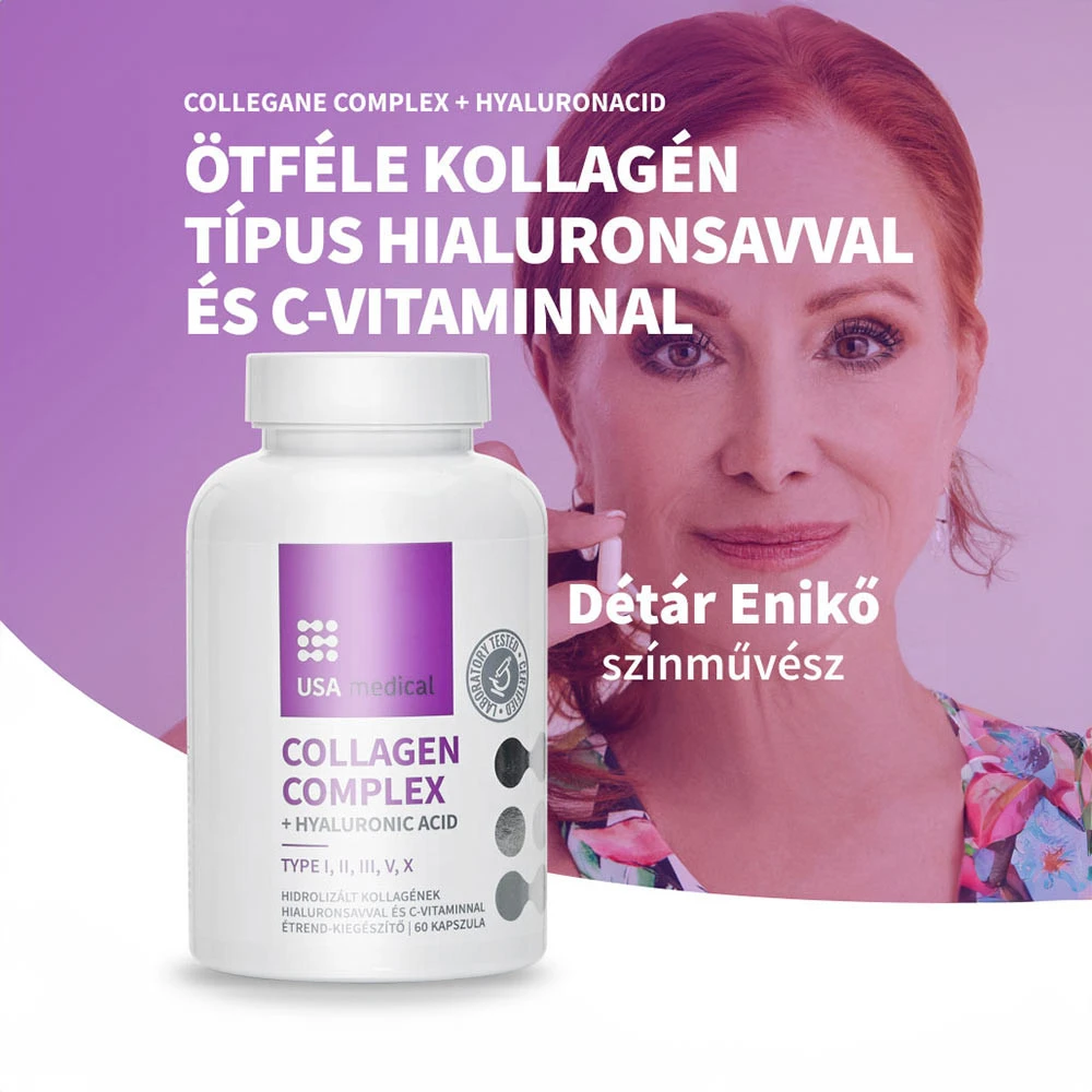 USA Medical – Collagen Complex Med 5 Typer Kollagen – 60 Kapsler - Image 3