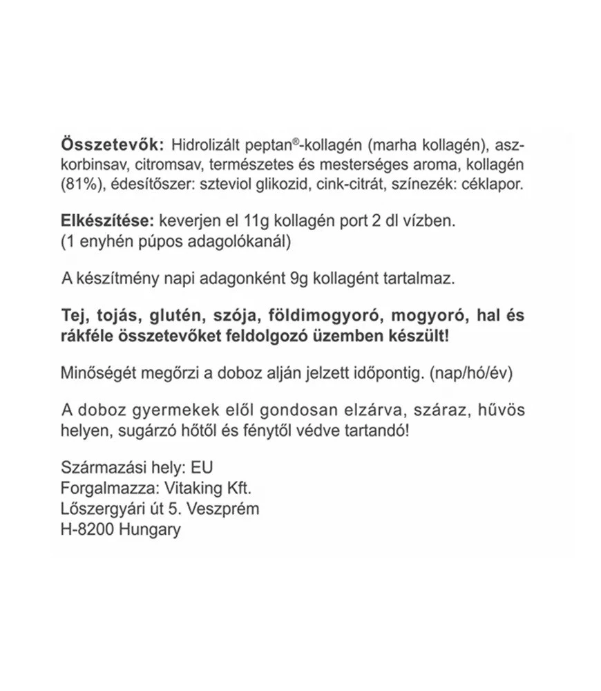 Vitaking – Collagen Powder Strawberry – 330 g - Image 3