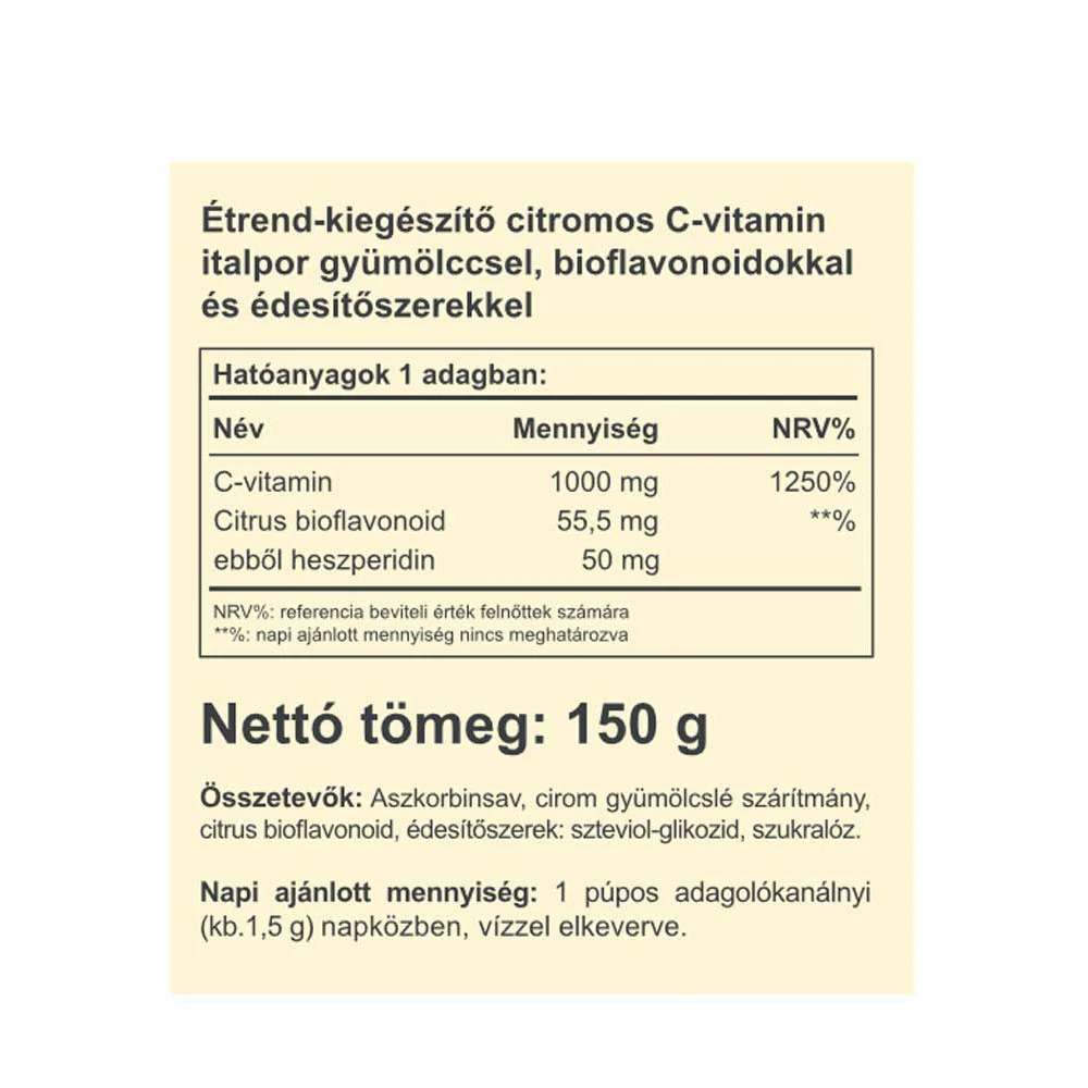 Vitaking – Instant Supreme C-vitaminpulver med Citronsmag – 150 g - Image 4