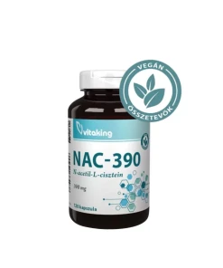 Vitaking NAC-390 (N-acetyl-L-cysteine) 390 mg (120 Capsules)