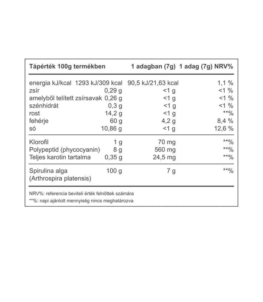 Vitaking – Spirulina Algae Powder – 250 g - Image 2