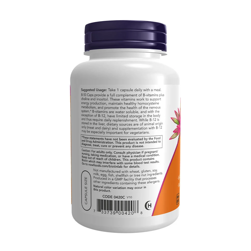 B-50 Vitamin – 100 capsules - Image 3