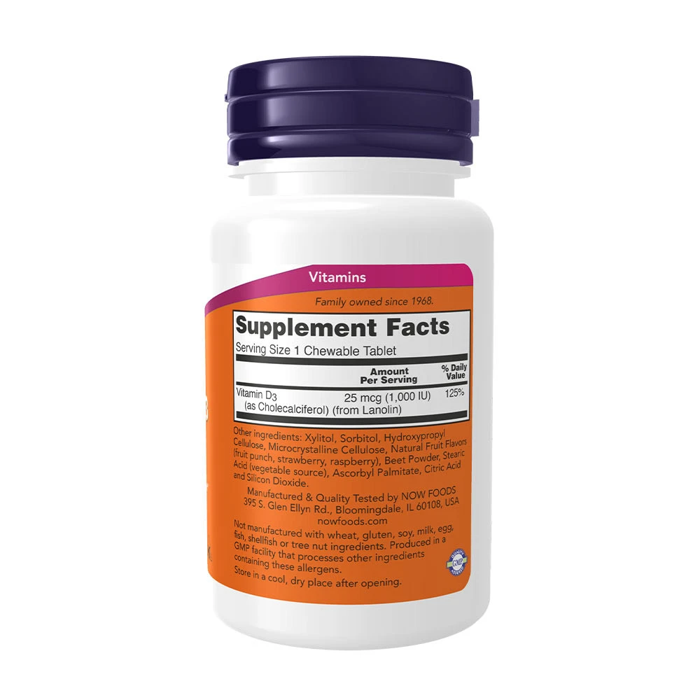 1000 IU (Chewable) - 180 chewables