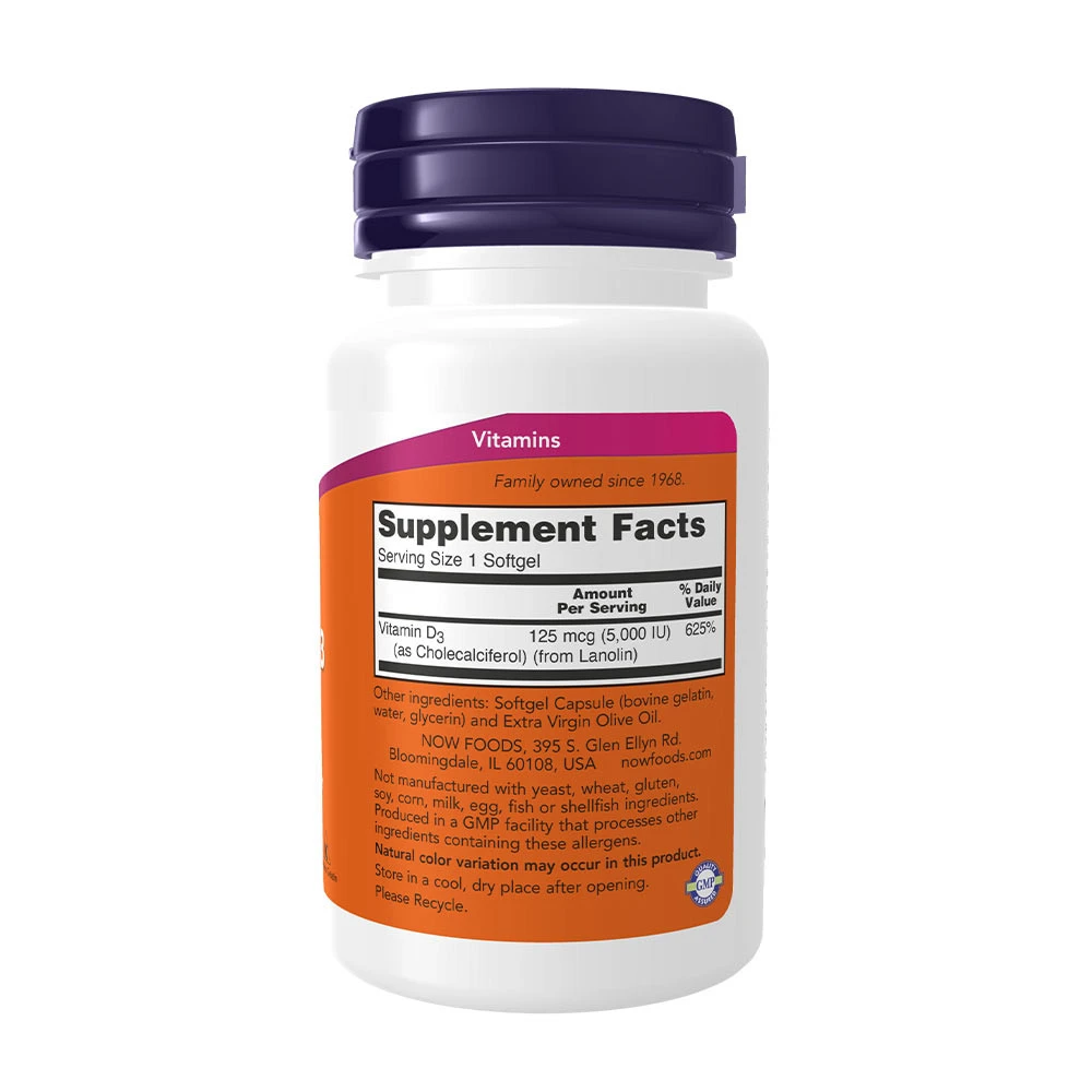 D3 Vitamin – 5000 IE – 120 Bløde Kapsler - Image 8