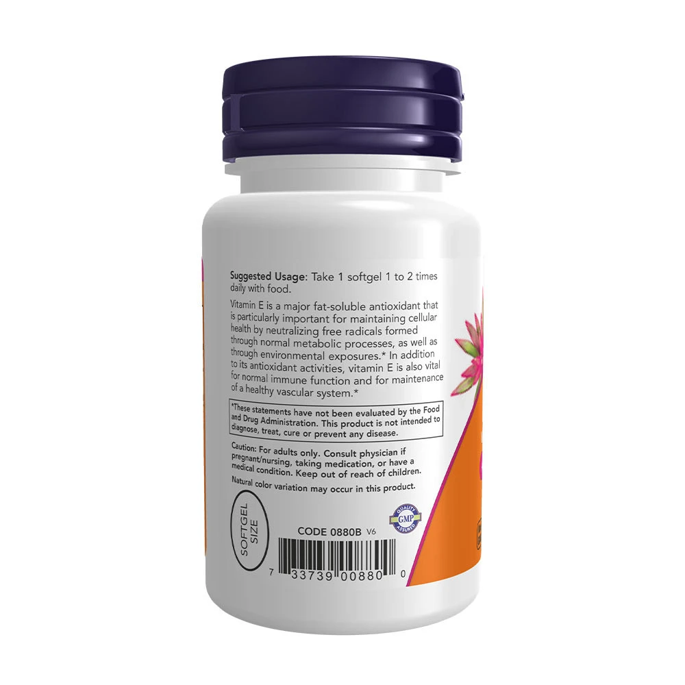 Vitamin E-200 – Naturligt (blandede tocopheroler) – 100 softgels - Image 3