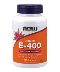 Vitamin E-400 IU with Selenium - 100 softgels