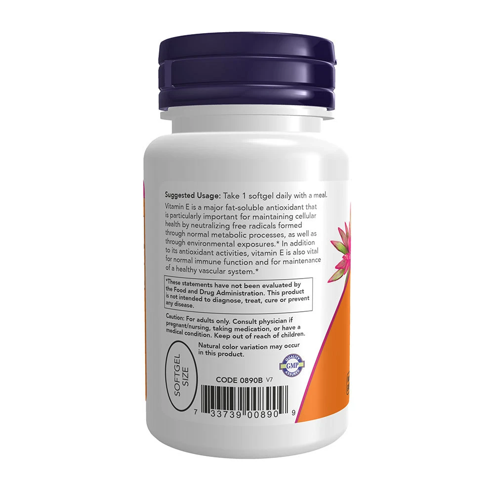 Vitamin E-400 – Naturligt (blandede tocopheroler) – 50 softgels - Image 3