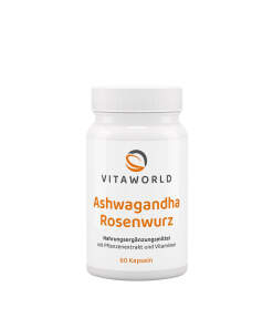 Vitaworld Ashwagandha Rose Root Complex (60 Caps)