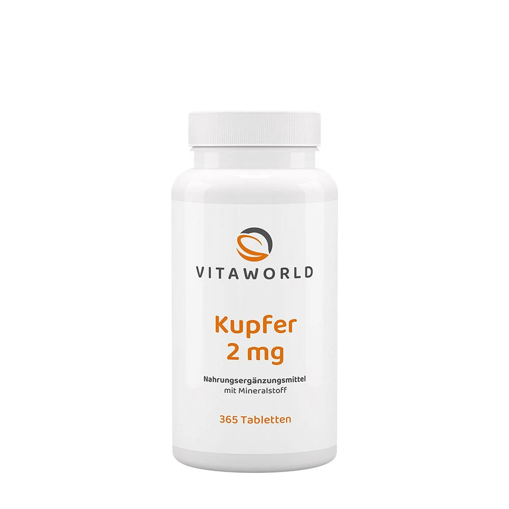 Vitaworld Copper 2 mg (365 tablets)