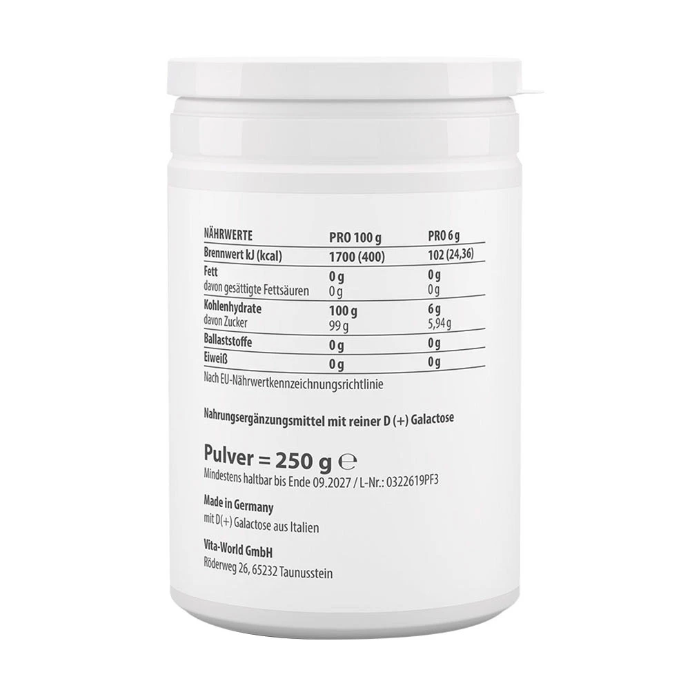 Vitaworld – D(+) Galactose – 250 g - Image 2