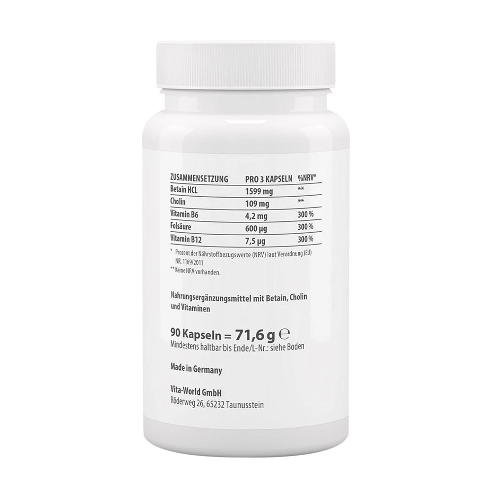 Vitaworld – Homocystein Kompleks – 90 kapsler - Image 2