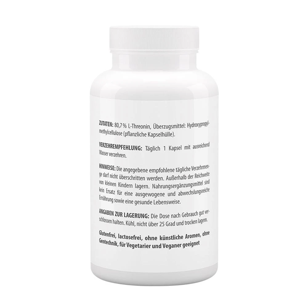 Vitaworld – L-Threonine 500 mg – 120 capsules - Image 2