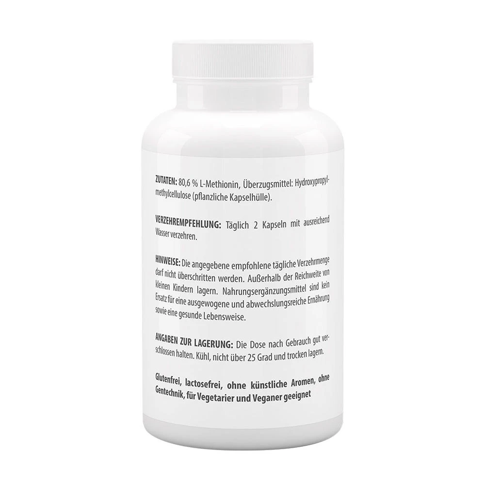 Vitaworld – Methionin 500 mg – 120 capsules - Image 3