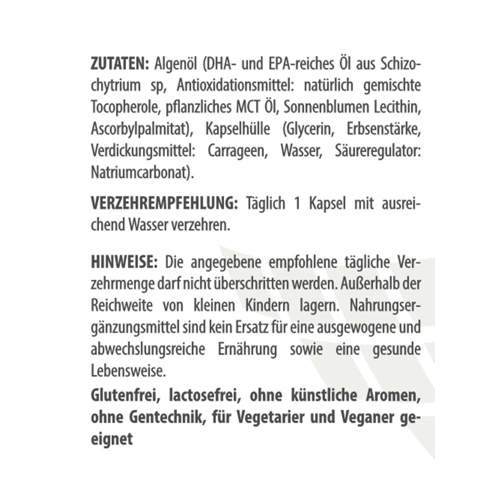 Vitaworld – Omega 3 Vegan – 120 capsules - Image 3