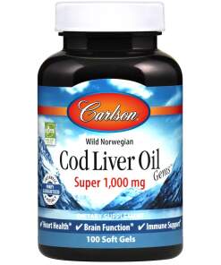 Wild Norwegian Cod Liver Oil Gems
